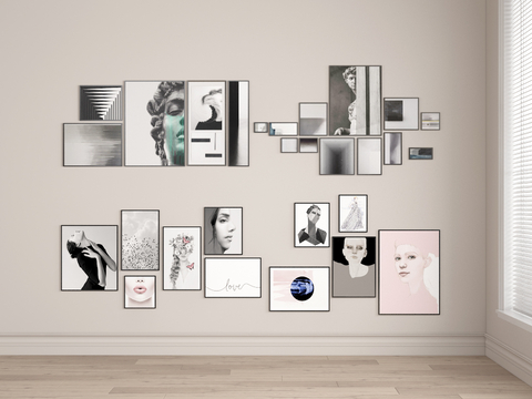 Modern photo wall