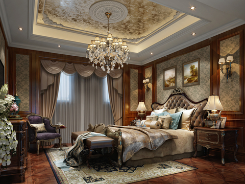 European-style master bedroom