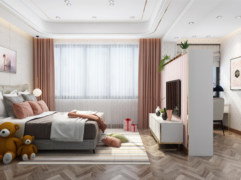 Modern Bedroom Girl Room