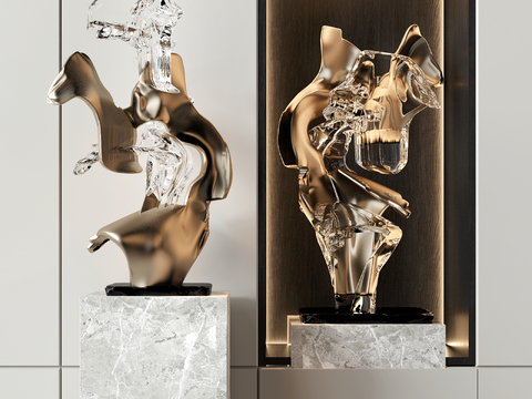 Modern acrylic sculpture art ornaments