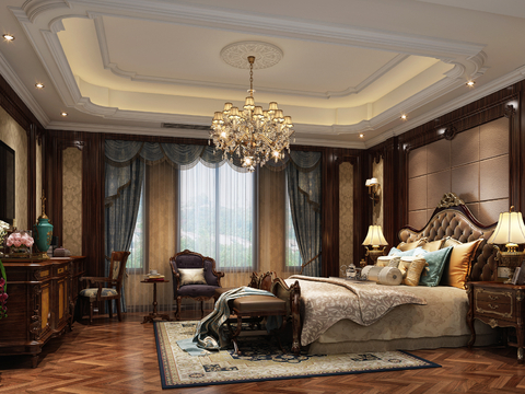 European-style master bedroom