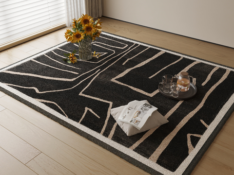 Decorative Carpet Square Blanket