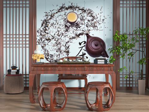 New Chinese-style Mahogany Tea Table Tea Table