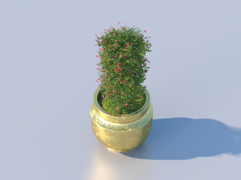 flowerpot potted plant green plant