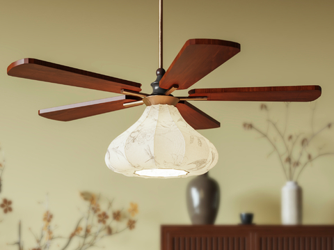 Middle-style ceiling fan fan light