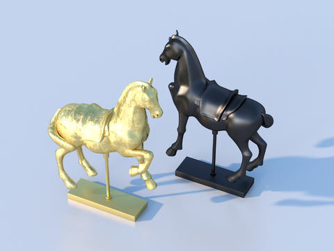 Modern horse sculpture art ornaments