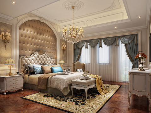 European-style master bedroom