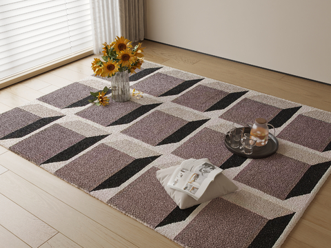 Decorative Carpet Square Blanket