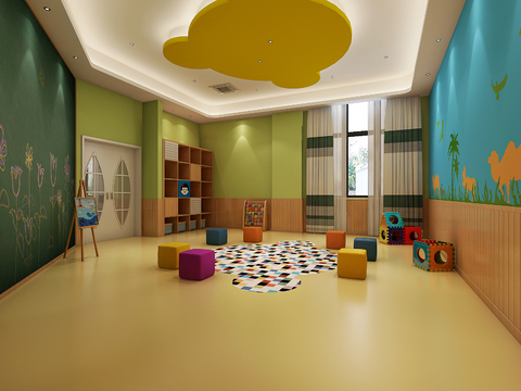 Modern Kindergarten Classroom