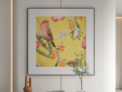 New Chinese Flower and Bird Painting Decorative Painting Hanging Painting