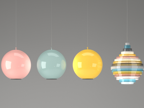 Nordic Color Chandelier Spherical Chandelier