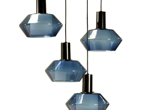 Modern glass chandelier