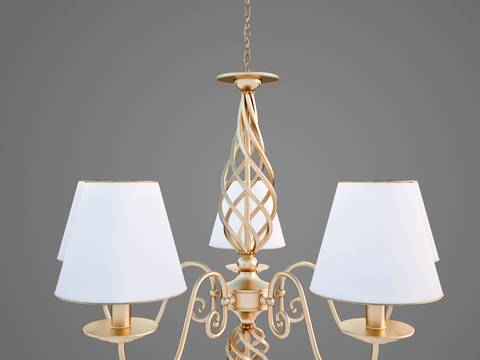 Modern multi-head chandelier