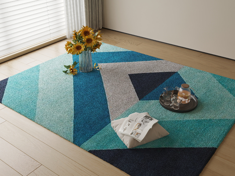 Modern Carpet Square Blanket