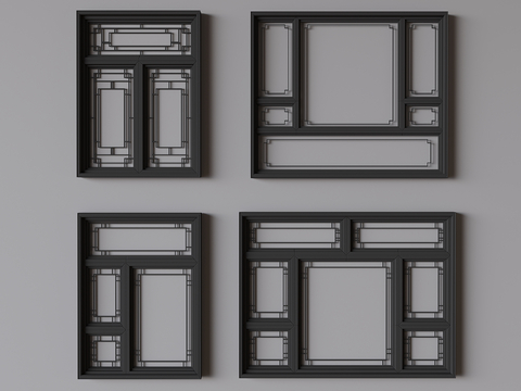 New Chinese-style window casement window sliding window