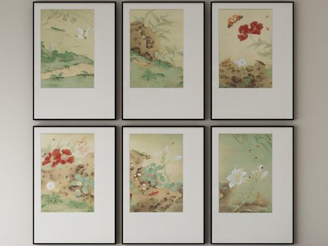 New Chinese Decorative Painting Combination Hanging Painting