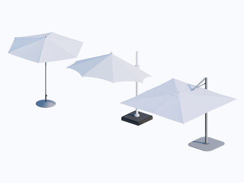 Modern Outdoor Umbrella Sunshade Umbrella Square Umbrella Straight Rod Umbrella