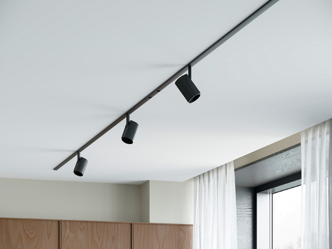 Modern surface-mounted spotlight track spotlight