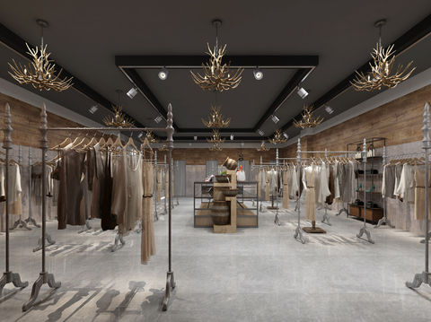 Industrial Style Clothing Store