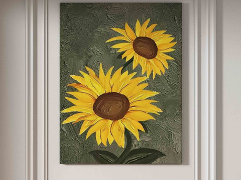 Jane European Texture Painting Decorative Painting Flower Hanging Painting