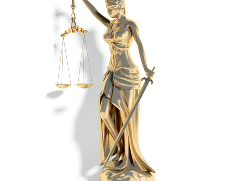 Western Goddess of Justice Sculpture