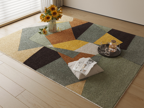 Abstract carpet square carpet