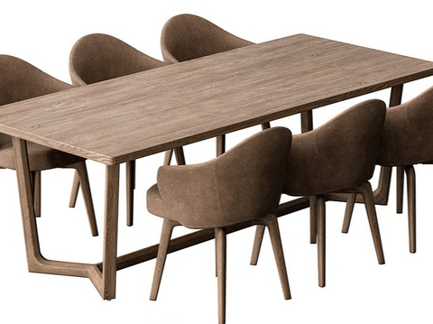 Log-style dining tables and chairs