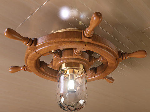 Mediterranean ceiling lamp boat lump ceiling lamp