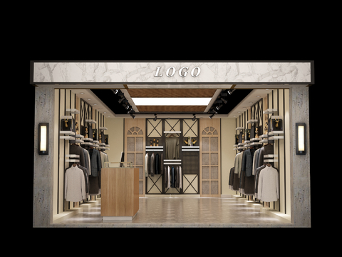 Industrial Style Clothing Store Suit Shop