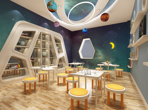 Modern Kindergarten Science Classroom