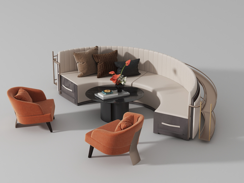 Modern Sectional Sofa Curved Sofa