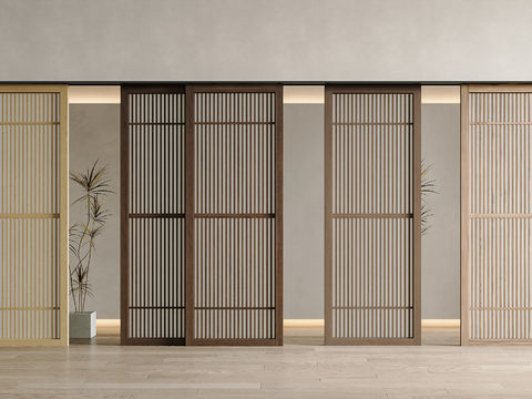 Log Style sliding door sliding door grille door