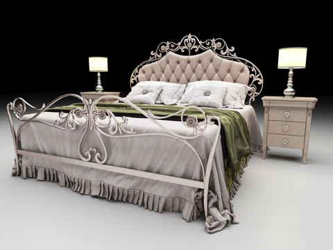 European-style double bed