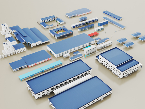 On-site factory building factory building color steel house industrial plant area