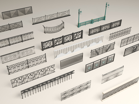 Wrought Iron Railing Fence Guardrail