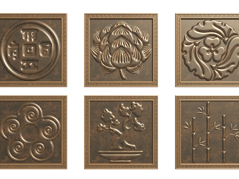 Copper plate carving relief carving