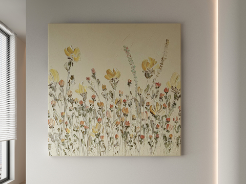 Decorative Painting Texture Painting Floral Art Hanging Painting