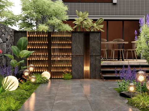 Modern Garden Landscape wall entrance landscape wall courtyard garden