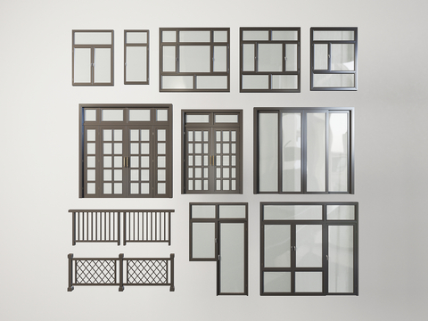 Modern windows Casement windows Floor-to-ceiling windows Plastic steel windows