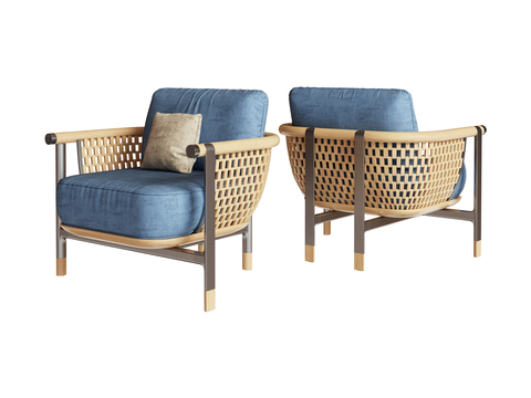 visionnaire-Single sofa rattan sofa