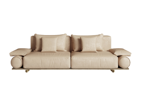 visionnaire-Two-seat sofa leather sofa