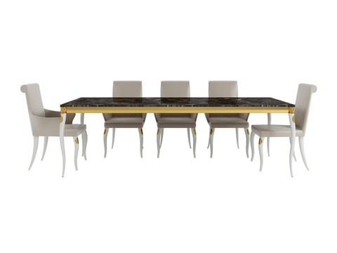 visionnaire long dining table and chair