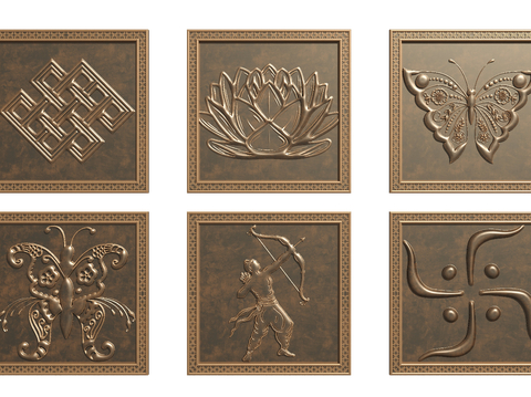 Copper plate carving relief carving