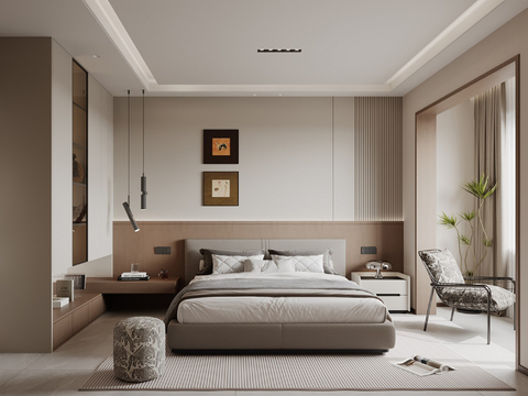 Middle Style Master Bedroom