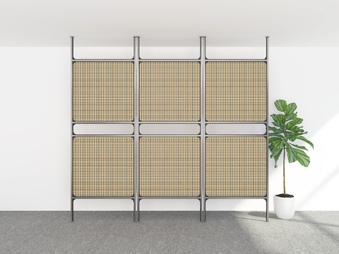 Silly rattan partition