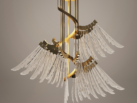 Modern angel chandelier feather Crystal Chandelier