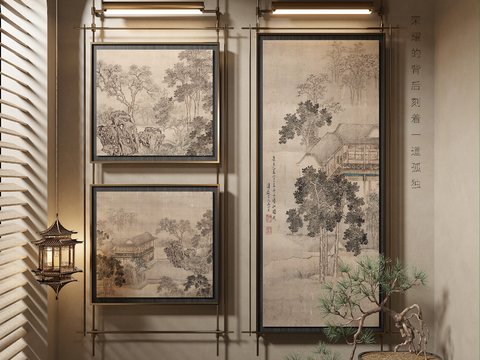 New Chinese Decorative Painting Architectural Painting Hanging Painting