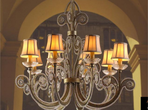 European-style multi-head chandelier crystal chandelier