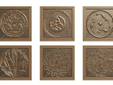 Copper plate carving relief carving