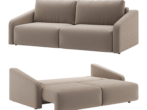 Minku double sofa sofa bed retractable sofa